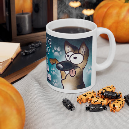 German Shepherd Coffee Mug, Dog Lover Gift, Cute Ceramic Cup for Pet Owners, Morning Coffee with My German Shepherd