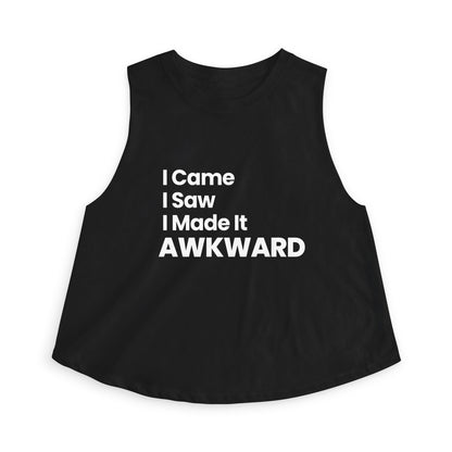 I Came I Saw I Made It Awkward Shirt | Funny Awkward Tee | Sarcastic Graphic T Shirt | Introvert Humor Top | Gift for Socially Awkward Friend