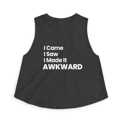 I Came I Saw I Made It Awkward Shirt | Funny Awkward Tee | Sarcastic Graphic T Shirt | Introvert Humor Top | Gift for Socially Awkward Friend