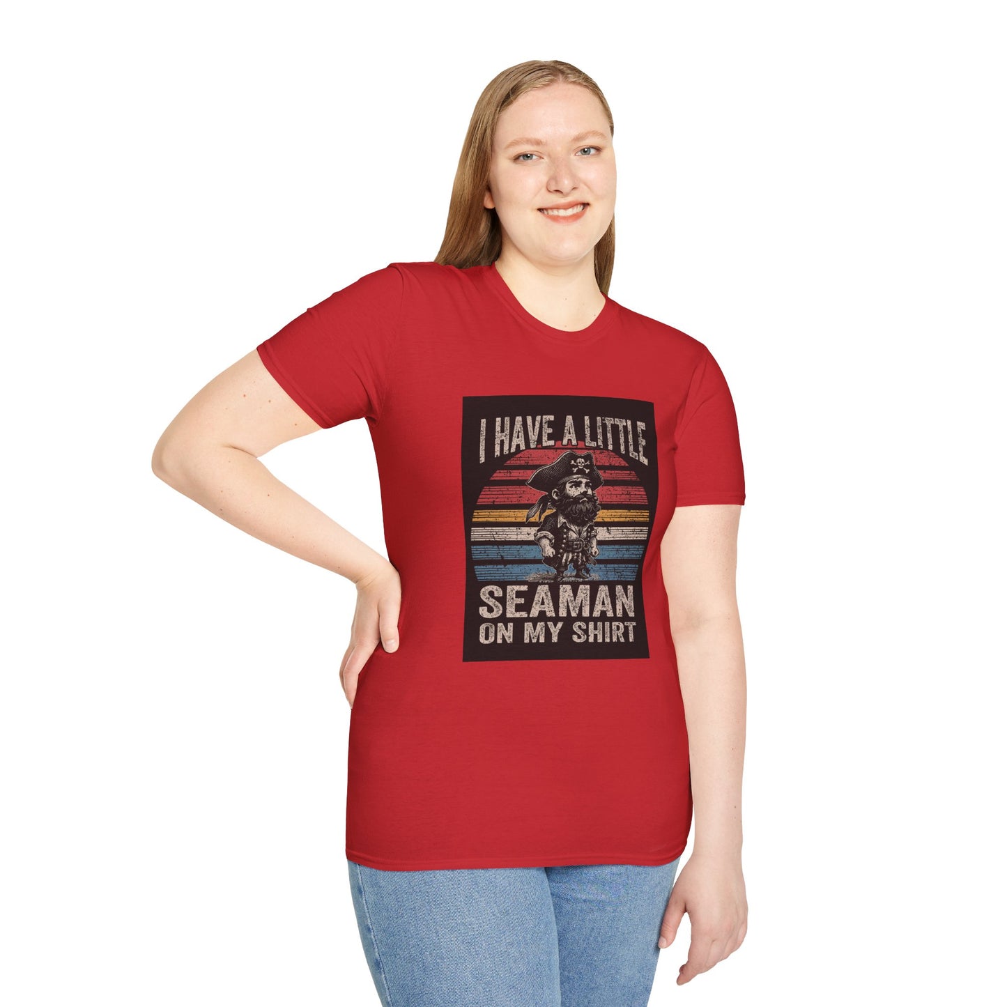 I Have a Little Seaman on My Shirt Graphic Tee Shirt