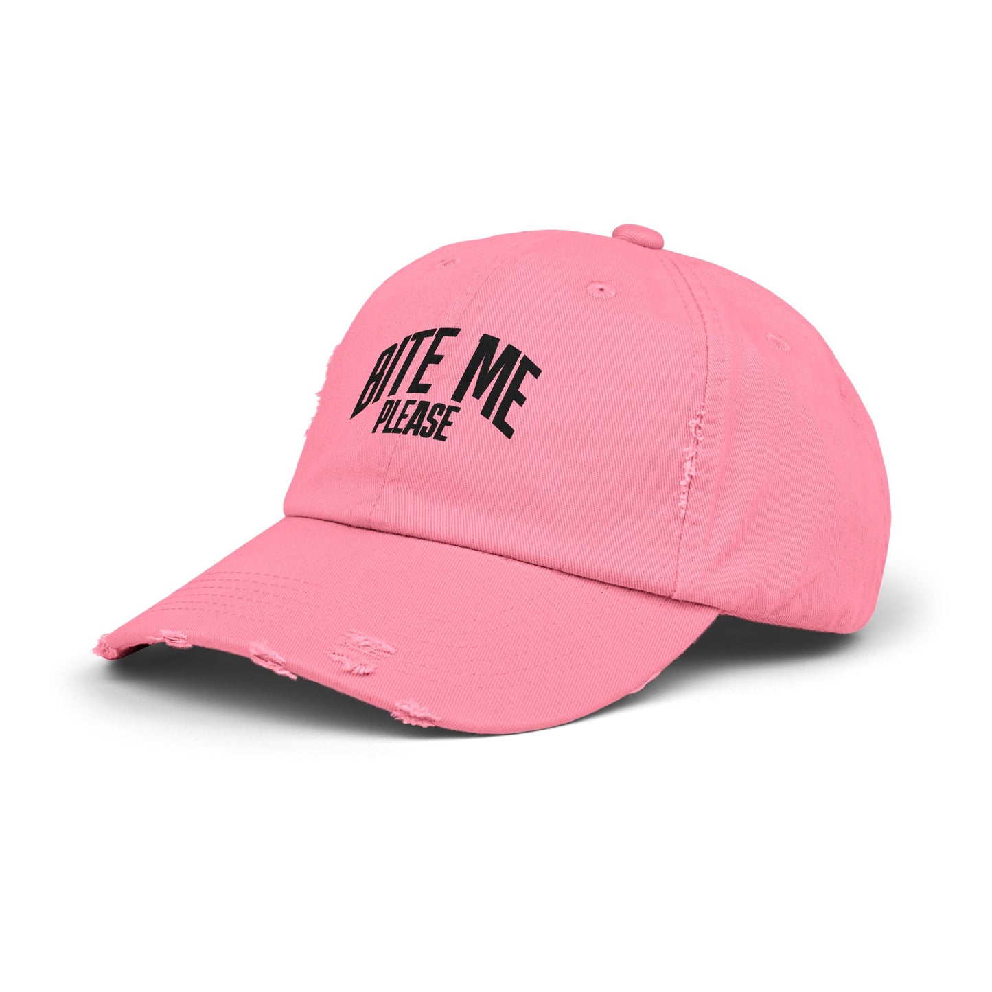 Bite Me Please Distressed Cap | Hat