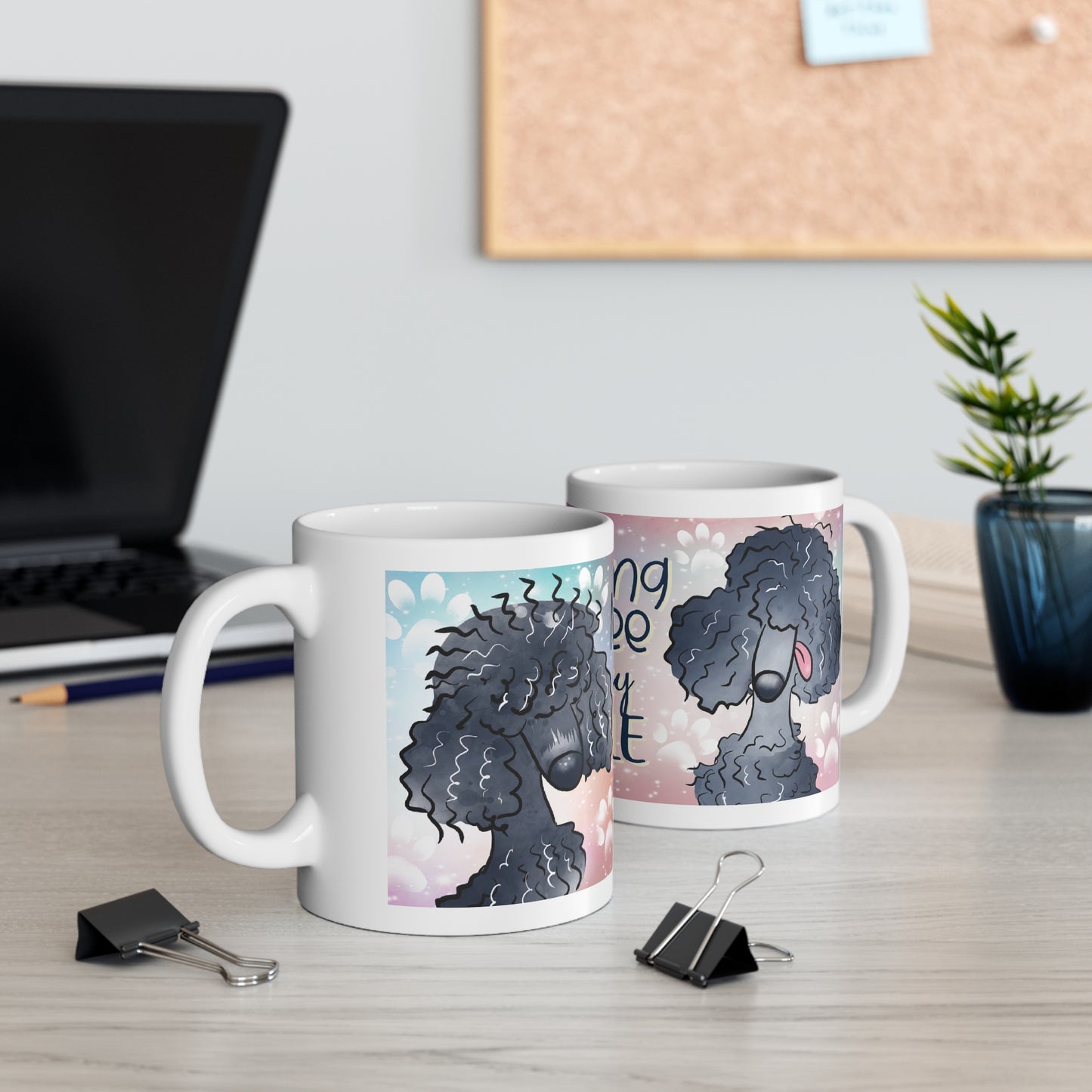 Poodle Lover Coffee Mug, Cute Pet Gift, Dog Mom Coffee Cup, Morning Brew Mug, 11oz 15oz, Animal Lover Gift