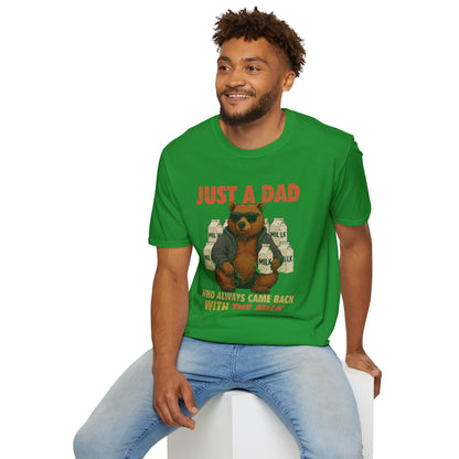 Just A Dad Who Always Came Back With The Milk Grapic Tee Shirt
