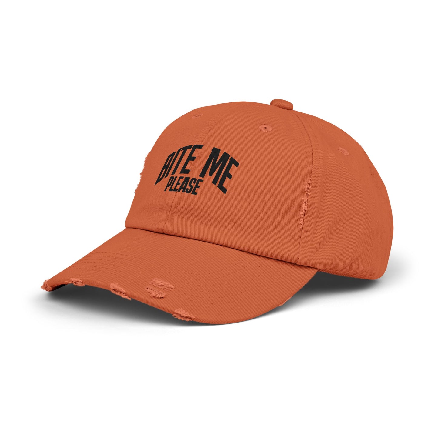Bite Me Please Distressed Cap | Hat