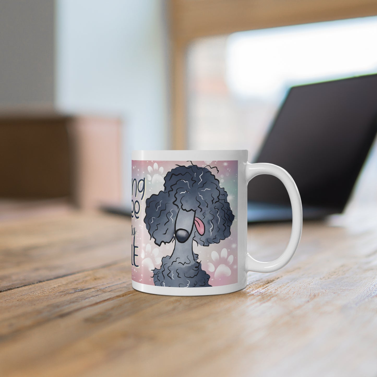 Poodle Lover Coffee Mug, Cute Pet Gift, Dog Mom Coffee Cup, Morning Brew Mug, 11oz 15oz, Animal Lover Gift