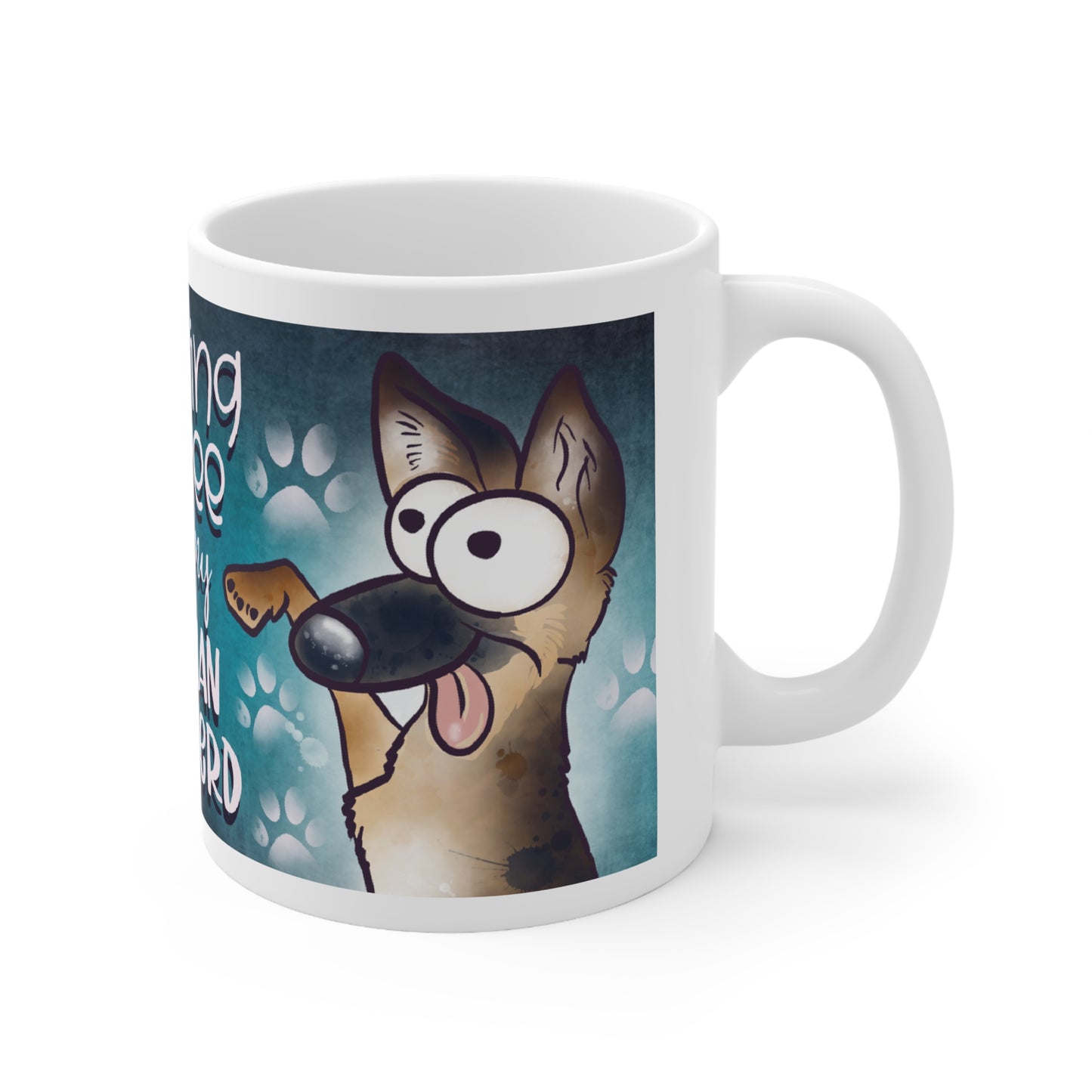 German Shepherd Coffee Mug, Dog Lover Gift, Cute Ceramic Cup for Pet Owners, Morning Coffee with My German Shepherd