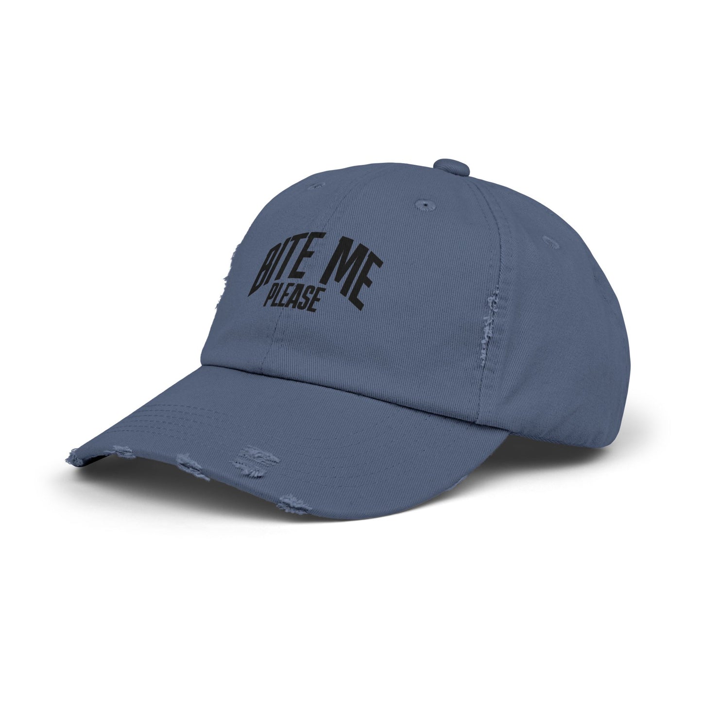 Bite Me Please Distressed Cap | Hat