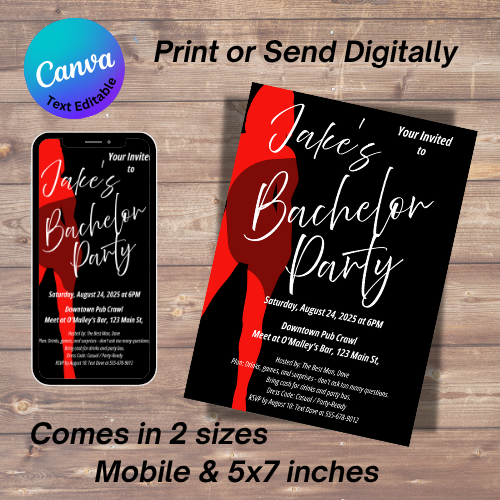 Bachelor Party Invitation